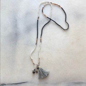Long wrap necklace